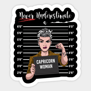 Capricorn Woman Sticker